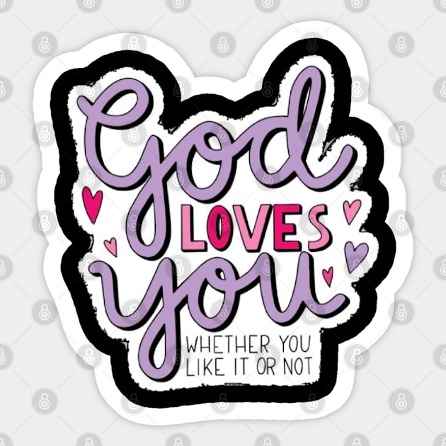 God is best Sticker by Alemway